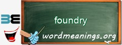 WordMeaning blackboard for foundry